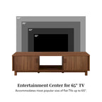 Mobile TV moderno con ante scanalate