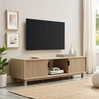Mobile TV moderno con ante scanalate