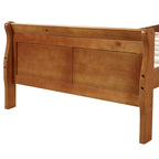 Base letto a piattaforma in legno Letto singolo con testiera/pediera/supporto a doghe in legno