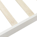 Base letto a piattaforma in legno Letto singolo con testiera/pediera/supporto a doghe in legno