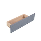 Divano letto singolo con cassetto, struttura letto in legno, doppia rete estraibile imbottita, non richiede box spring per ragazzi