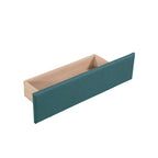 Divano letto singolo con cassetto, struttura letto in legno, doppia rete estraibile imbottita, non richiede box spring per ragazzi