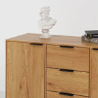 Mobile buffet credenza moderno con 2 ante, ripiani e 3 cassetti