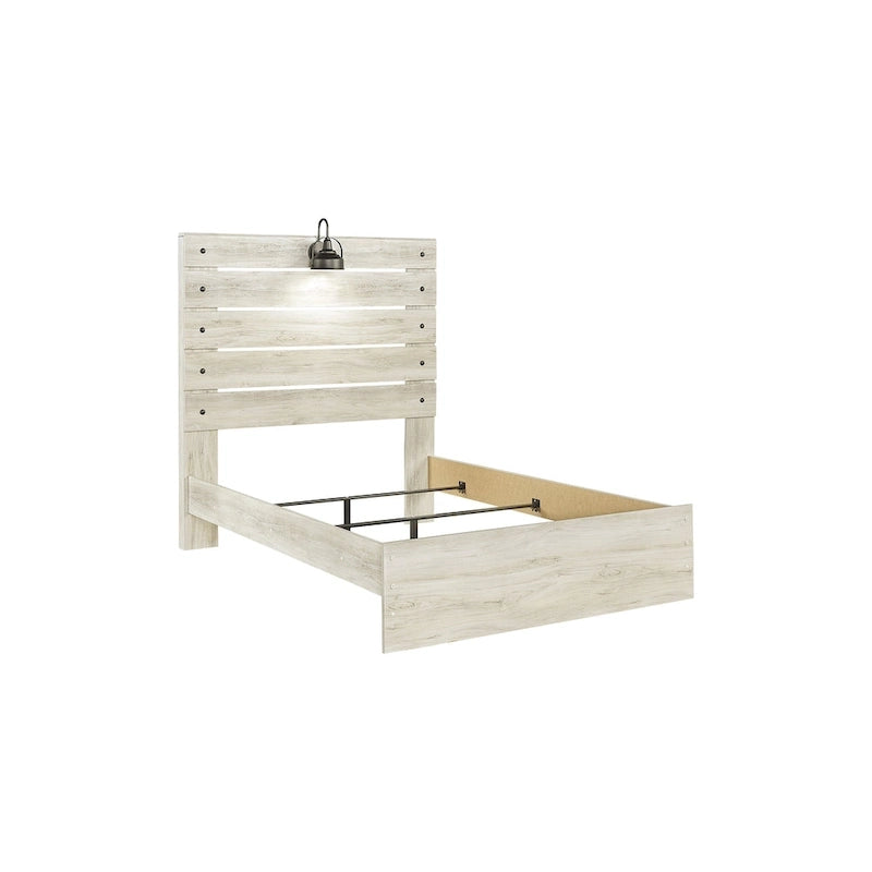 Letto in legno sbiancato
