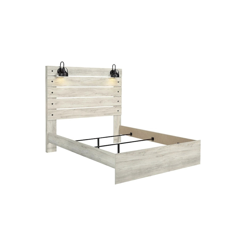 Letto in legno sbiancato