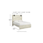 Letto in legno sbiancato