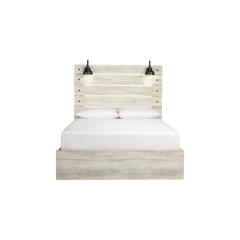 Letto in legno sbiancato