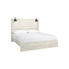 Letto in legno sbiancato
