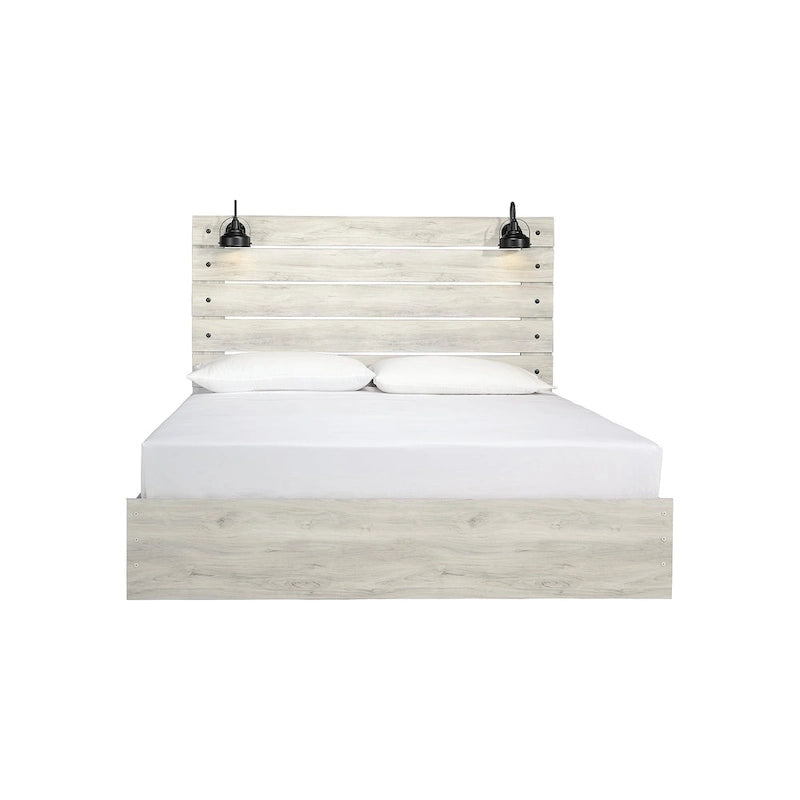 Letto in legno sbiancato
