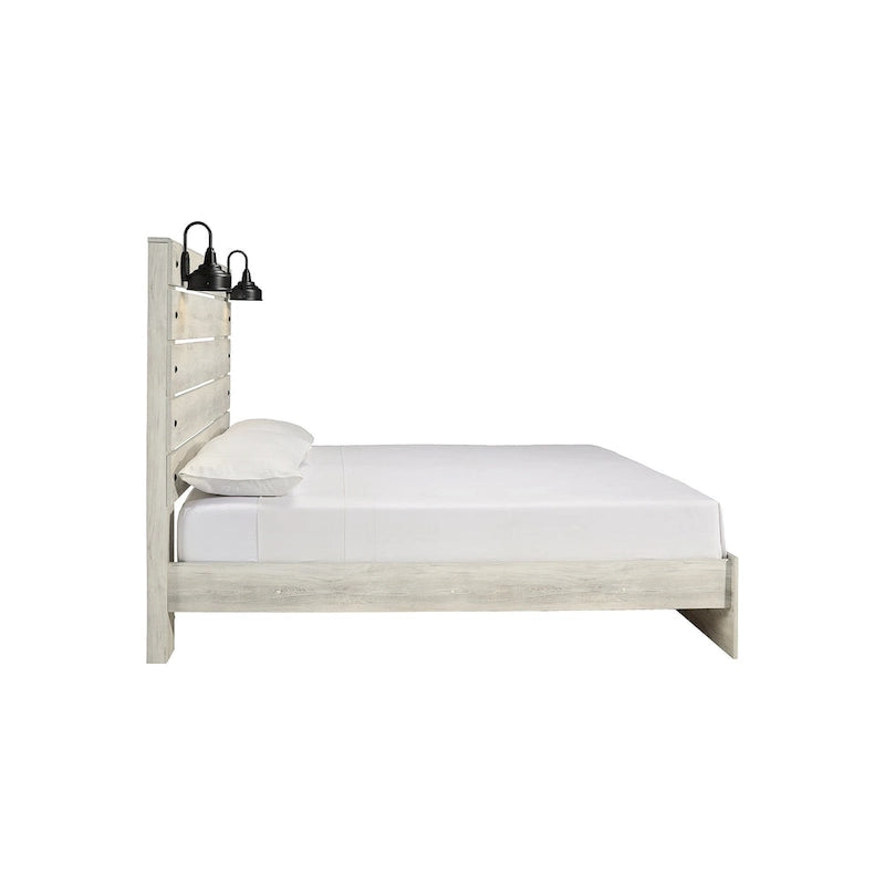 Letto in legno sbiancato