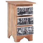 Comodino in Legno Massello di Mogano