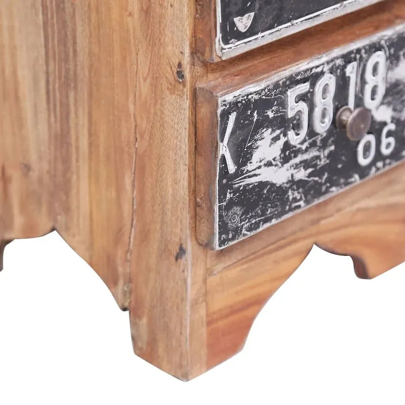Comodino in Legno Massello di Mogano