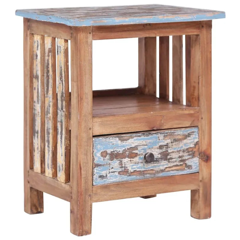 Comodino in Legno Massello di Mogano