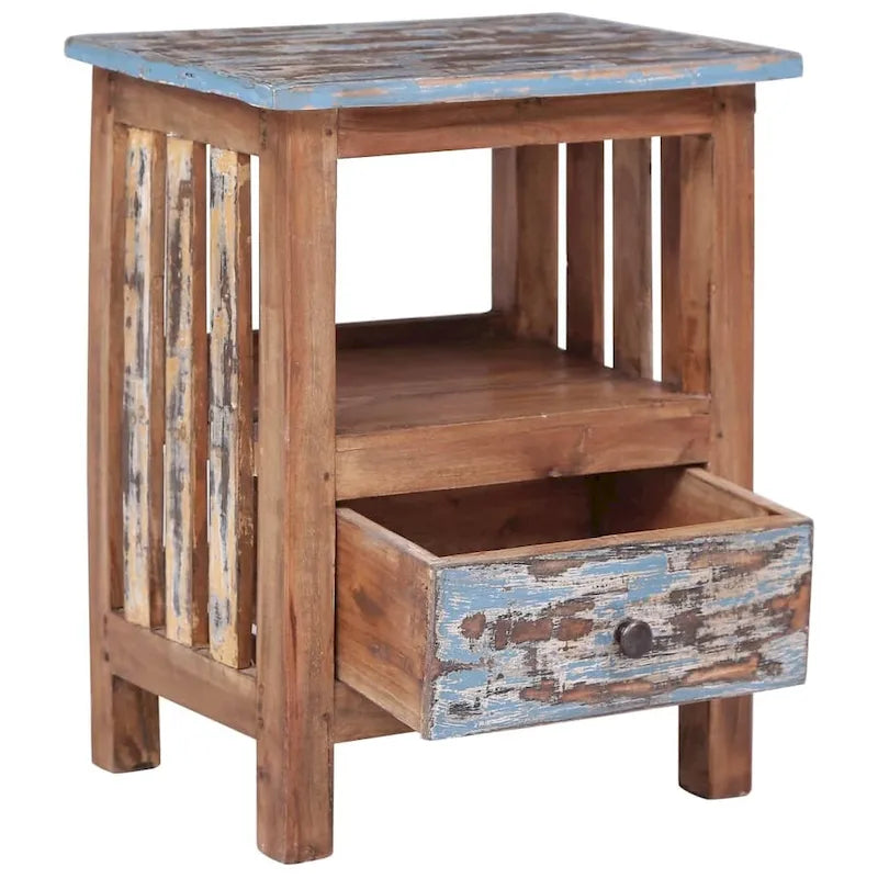 Comodino in Legno Massello di Mogano