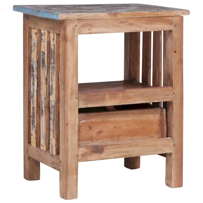 Comodino in Legno Massello di Mogano