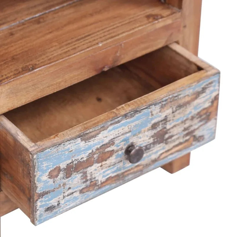 Comodino in Legno Massello di Mogano