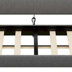 Moderno ed elegante divano letto singolo imbottito con contenitore e finiture borchiate