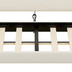 Moderno ed elegante divano letto singolo imbottito con contenitore e finiture borchiate