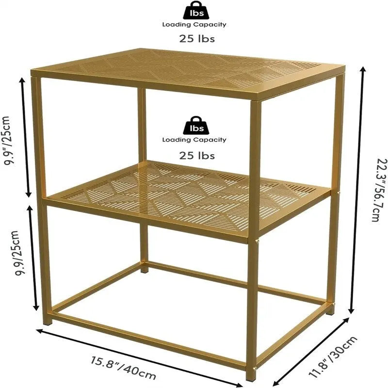 Scaffale in metallo in piedi - 11,8P x 15,8L x 22,1A