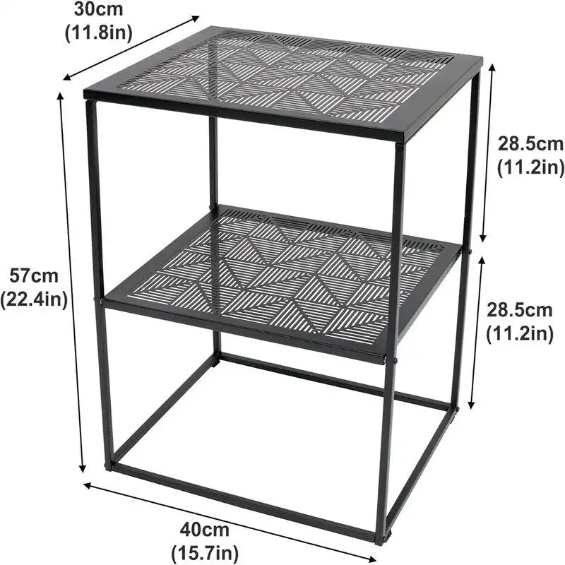 Scaffale in metallo in piedi - 11,8P x 15,8L x 22,1A