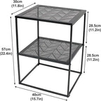 Scaffale in metallo in piedi - 11,8P x 15,8L x 22,1A