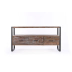 Console con 3 cassetti, ripiano aperto