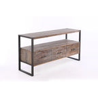 Console con 3 cassetti, ripiano aperto
